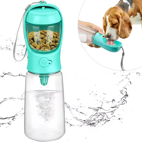 Bebedero Portátil para Mascotas – Agua Limpia en Cada Paseo (350 ml y 500 ml)